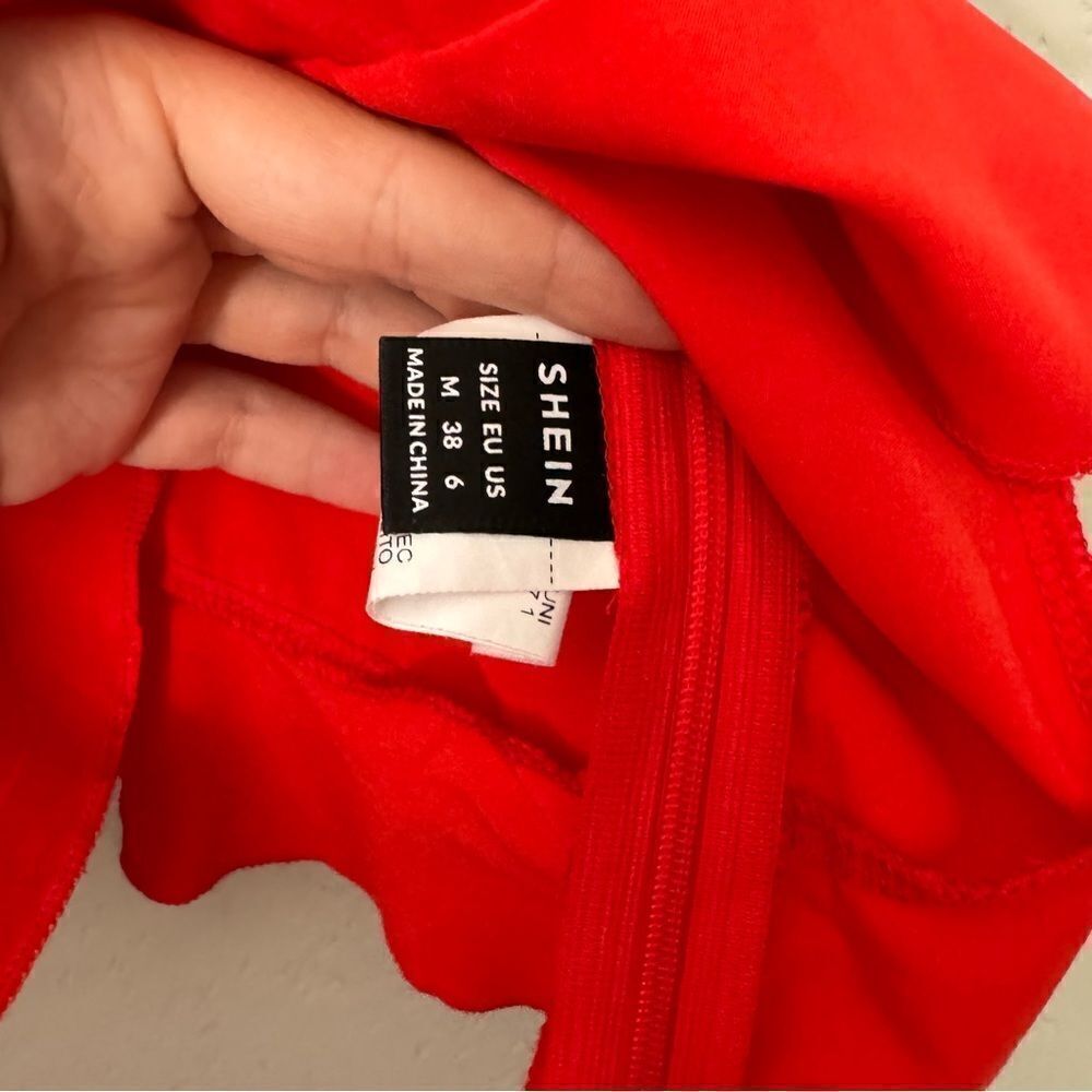 Red Ruffle Camisole Tank Top - Picture 7 of 8